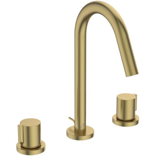 ΜΠΑΤΑΡΙΑ ΝΙΠΤΗΡΟΣ JOY 3 ΟΠΩΝ ΨΗΛΗ BRUSHED GOLD PVD IDEAL STANDARD