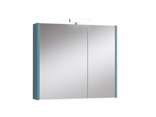 BATHROOM MIRROR COSMOS 80 PACIFIC BLUE WITH LIGHT PICCADILLY