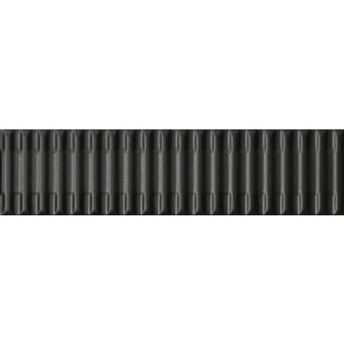 PORCELAIN WALL TILE REGOLI NERO STICK 7,5x30cm SATIN 1ST CHOICE