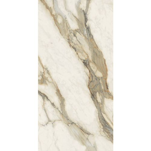 PORCELAIN TILE CALACATTA HERMITAGE A 6mm 160x320cm POLISHED RECTIFIED 1ST CHOICE