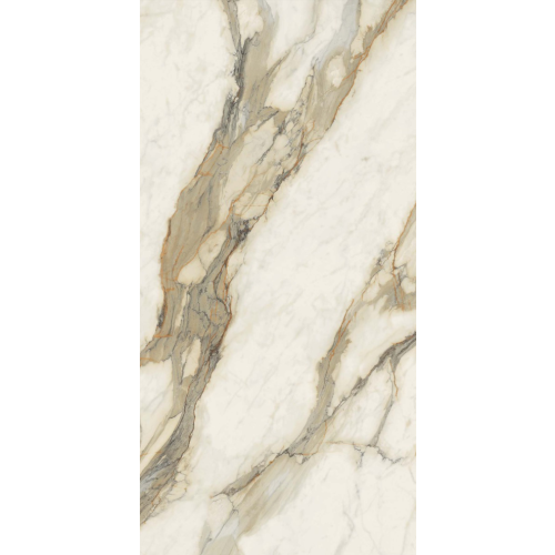 PORCELAIN TILE CALACATTA HERMITAGE B 6mm 160x320cm POLISHED RECTIFIED 1ST CHOICE