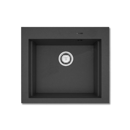 ΝΕΡΟΧΥΤΗΣ ΓΡΑΝΙΤΗ SIROS 57x51,5cm 1Β GRAPHITE CARBON PYRAMIS