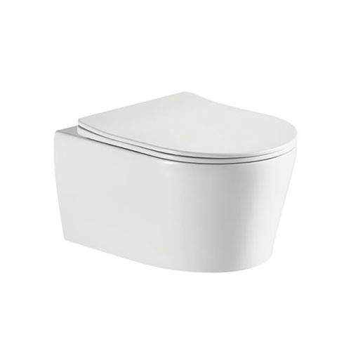 ΣΕΤ ΛΕΚΑΝΗ ΚΡΕΜΑΣΤΗ ΜΕ ΜΠΙΝΤΕ 1273WH RIMLESS ΜΕ ΚΑΠΑΚΙ SOFT CLOSE ΛΕΥΚΗ PICCADILLY