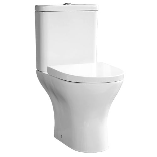 TOILET SEAT & COVER TREVI ROUND SOFT CLOSE WHITE PICCADILLY 