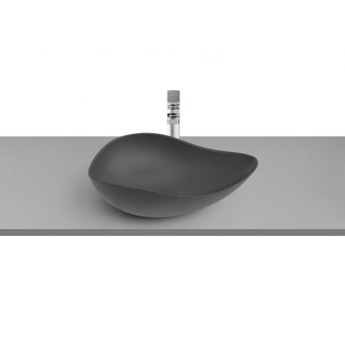 OHTAKE FREE STANDING  WASHBASIN 54x37,5cm OVAL WITHOUT HOLE ΟΝΥΧ ROCA