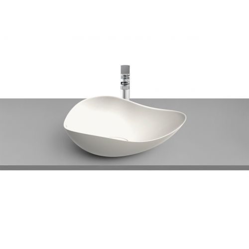 OHTAKE FREE STANDING WASHBASIN 54x37,5cm OVAL WITHOUT HOLE BEIGE ROCA