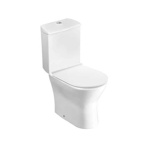 TOILET PACK NEXO CLOSE-COUPLED HORIZONTAL OUTLET WITH CISTERN AND SLIM SOFT CLOSE COVER ROCA