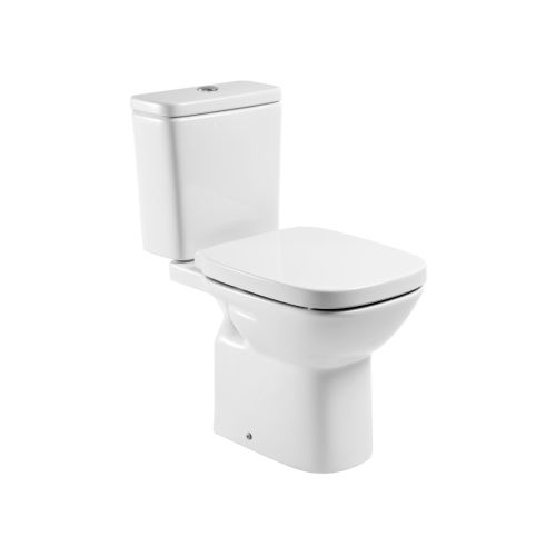 TOILET PACK DEBBA CLOSE-COUPLED HORIZONTAL OUTLET WITH CISTERN AND SOFT CLOSE COVER ROCA