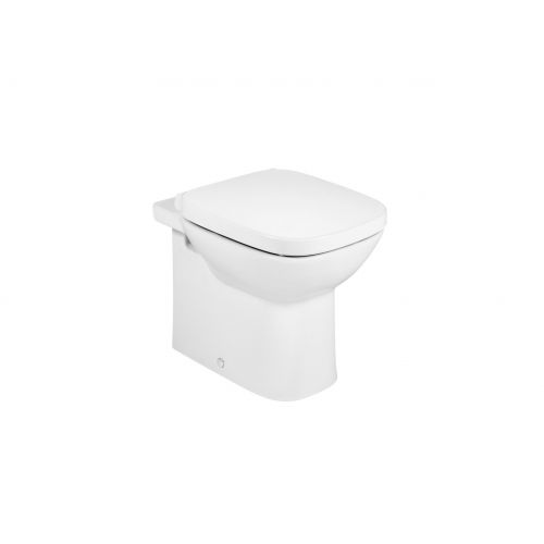 SINGLE FLOORSTANDING TOILET DEBBA DUAL OUTLET WITH NORMAL CLOSE SEAT WHITE ROCA