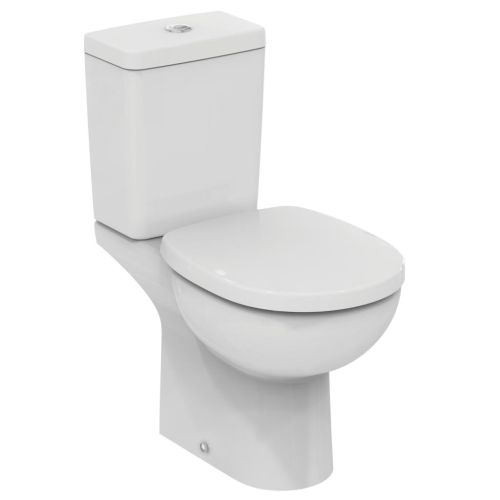 CLASSIC FLOOR STANDING WC COMBINATION CONNECT H/O WITH SOFT CLOSE SEAT WHITE IDEAL