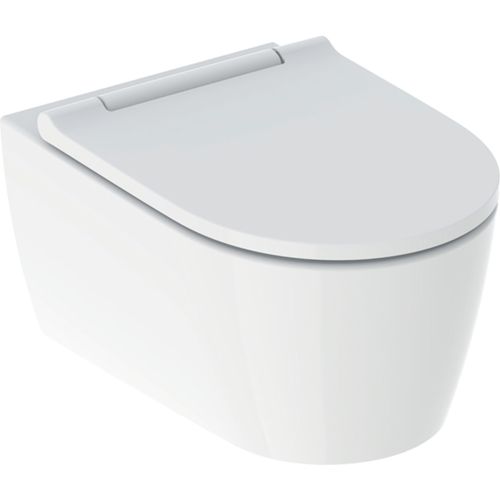 GEBERIT ΟΝΕ SET OF WALL-HUNG WC RIMLESS WITH SOFT CLOSE SEAT WHITE