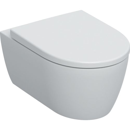 GEBERIT ICON SET OF WALL-HUNG WC ROUND RIMFREE WITH SOFT CLOSE LID
