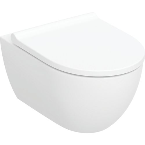SET OF WALL-HUNG WC RIMFLESS ACANTO WITH SOFT CLOSE LID GEBERIT