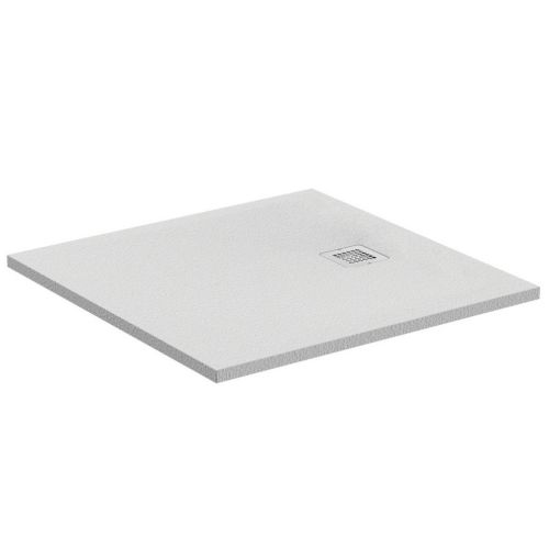 PORCELAIN TRAY ARTIFICIAL STONE 100X100X3cm SQUARE WHITE IDEAL