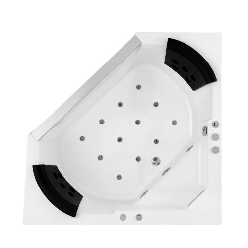 ΜΠΑΝΙΟ ΥΔΡΟΜΑΣΑΖ FC-225B 150x150x63 ΛΕΥΚΟ PICCADILLY