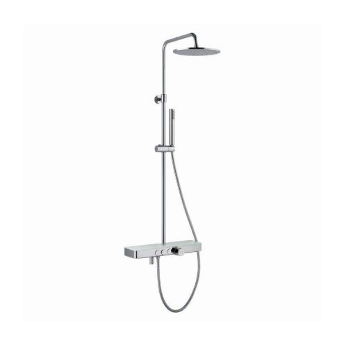 SHOWER SLIDING RAIL COLUMN SET TM3170 WITH THERMOSTATIC BASIN MIXER CHROME PICCADILLY