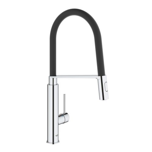 CONCETTO SINGLE-LEVER SINK MIXER 1/2″ 31491000 BLACK-CHROME GROHE