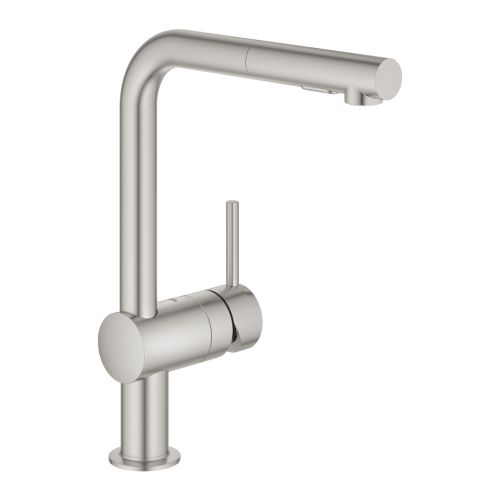 ΜΠΑΤΑΡΙΑ ΝΕΡΟΧΥΤΗ MINTA II ΝΤΟΥΣ 30274DC0 SUPERSTEEL PVD GROHE