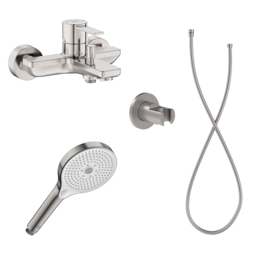 ΜΠΑΤΑΡΙΑ ΛΟΥΤΡΟΥ TARGA ΣΕΤ STAINLESS STEEL PVD ROCA