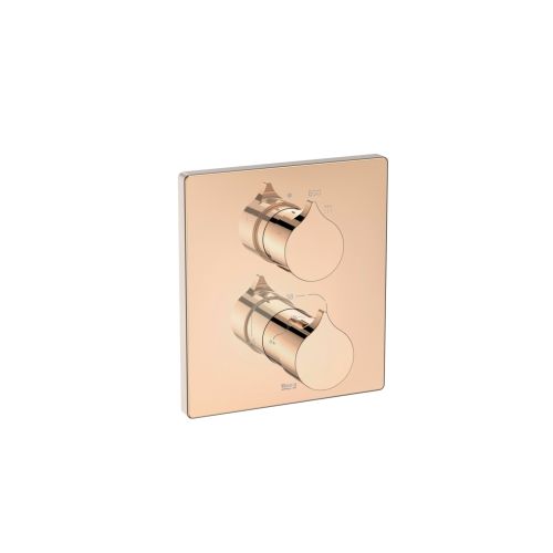 ΑΝΑΜΙΚΤΗΣ ΕΝΤΟΙΧΙΖΟΜΕΝΟΣ INSIGNIA II ΤΕΤΡΑΓΩΝΟΣ PVD ΡΟΖ ΧΡΥΣΟ ROCA