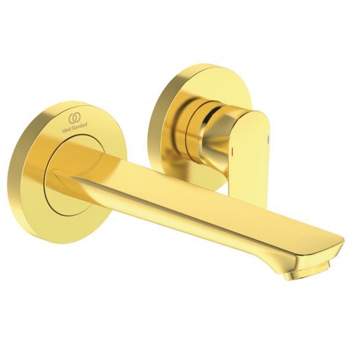 BASIN MIXER IN WALL CONNECT AIR GOLD IDEAL