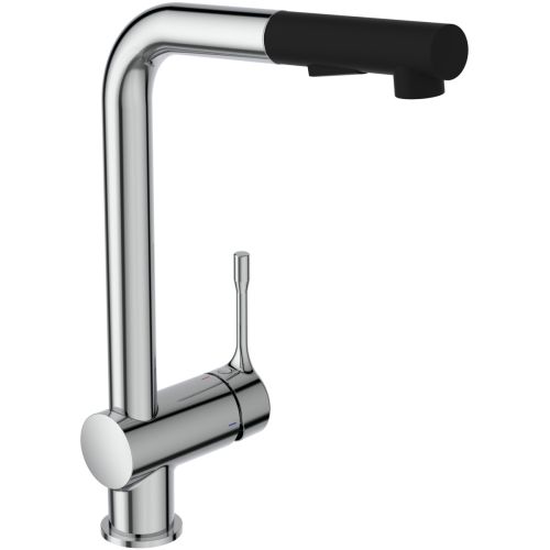 KITCHEN MIXER CERALOOK WITH PULL-OUT SPOUT CHROME IDEAL
