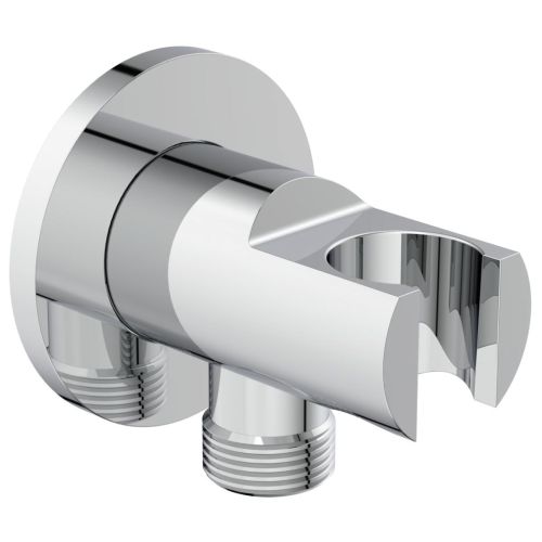 IDEALRAIN WATER SUPPLY WITH SUPPORT ROUND CHROME IDEAL