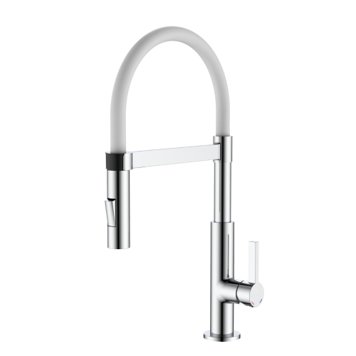 KITCHEN MIXER MC HIGH SPOUT ΙΙ PULL DOWN SPRAY WHITE PICCADILLY
