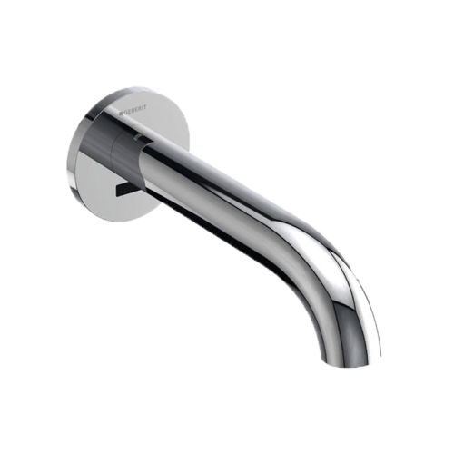 ELECTRONIC WALL-MOUNTED WASHBASIN TAP PIAVE 116.282.21.1 WITH MIXER AND INFRARED CHROME GEBERIT