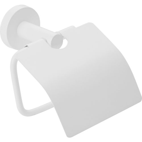 TOILET PAPER HOLDER WITH COVER FAIRMONT MH08-50-AA WHITE MAT