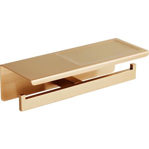 ΧΑΡΤΟΘΗΚΗ ΑΝΟΙΧΤΗ ΔΙΠΛΗ ΜΕ ΒΑΣΗ VERTIGO 54V1-G1 BRUSHED GOLD BRONZE ART