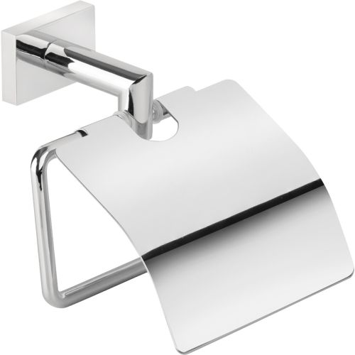 TOILET PAPER HOLDER WITH COVER ML-500 50ML-10 CHROME BRONZE