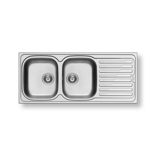 ΝΕΡΟΧΥΤΗΣ ΑΝΟΞΕΙΔΩΤΟΣ 116x50cm AMALTIA 2B 1D ΛΕΙΟΣ PYRAMIS