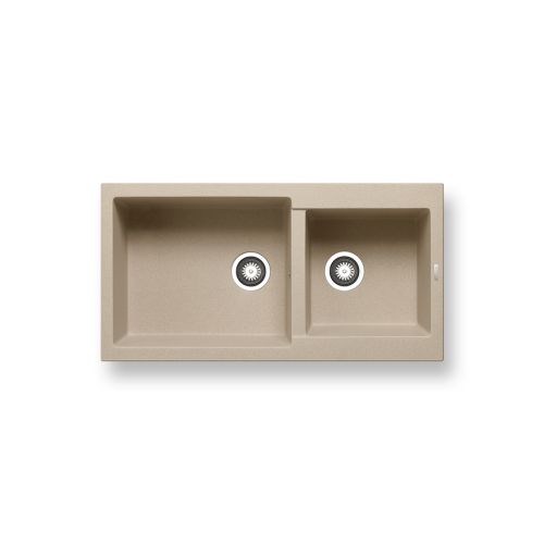 ΝΕΡΟΧΥΤΗΣ ΣΥΝΘΕΤΙΚΟΣ ΓΡΑΝΙΤΗΣ 96x50cm PYRAGNITE ALAZIA 1 3/4B DARK BEIGE PYRAMIS 