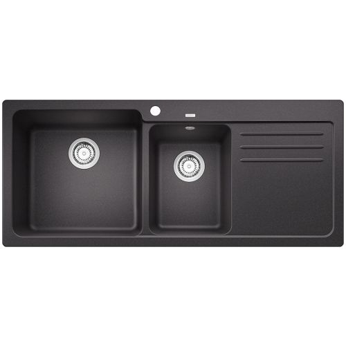 ΝΕΡΟΧΥΤΗΣ ΓΡΑΝΙΤΗ BLANCO NAYA 8S 116x50cm ANTHRACITE BLANCO