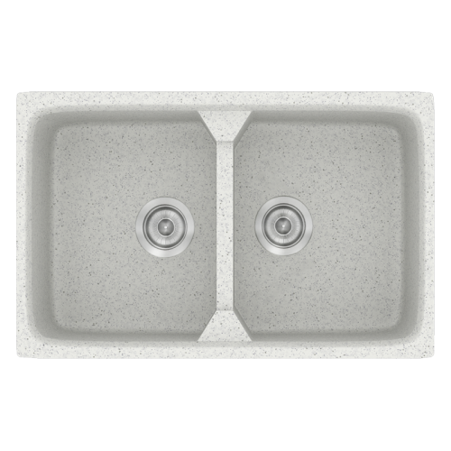 ΝΕΡΟΧΥΤΗΣ ΣΥΝΘΕΤΙΚΟΣ 78x51cm CLASSIC 318 GRANITE WHITE SANITEC 