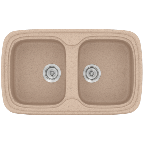 ΝΕΡΟΧΥΤΗΣ ΣΥΝΘΕΤΙΚΟΣ 82x50cm CLASSIC 312 GRANITE SAND SANITEC