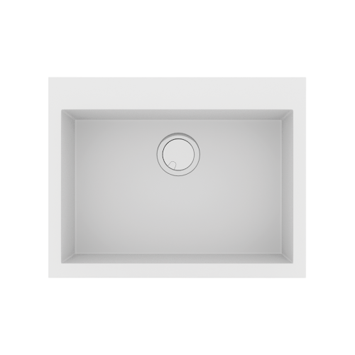 ΝΕΡΟΧΥΤΗΣ ΓΡΑΝΙΤΗ 60x50cm ULTRA GRANITE 809 1B BIANCO SANITEC