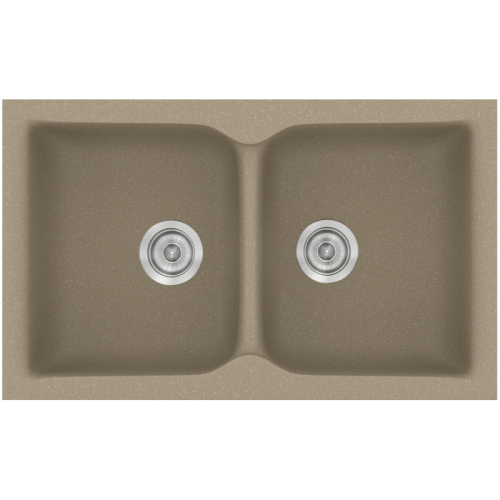 ΝΕΡΟΧΥΤΗΣ ΣΥΝΘΕΤΙΚΟΣ 81x50cm CLASSIC 322 GRANITE TAUPE SANITEC 