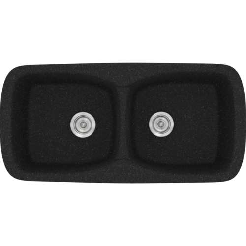 ΝΕΡΟΧΥΤΗΣ ΣΥΝΘΕΤΙΚΟΣ ΓΡΑΝΙΤΗΣ 93x51cm CLASSIC 319 GRANITE BLACK SANITEC