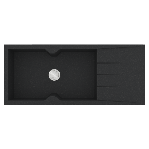 ΝΕΡΟΧΥΤΗΣ ΓΡΑΝΙΤΗ 116x50cm ULTRA GRANITE 817 GRAFITE SANITEC