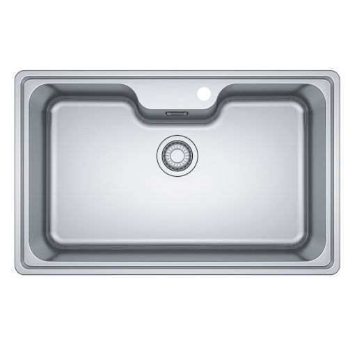 SINGLE BOWL STAINLESS STEEL SINK BELL BCX 610 81x51cm SMOOTH FRANKE