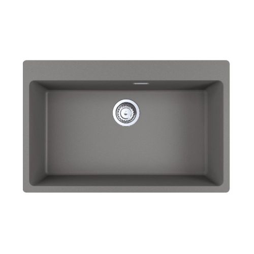 ΝΕΡΟΧΥΤΗΣ ΓΡΑΝΙΤΗ 78x50cm CENTRO 610 STONE GREY FRANKE