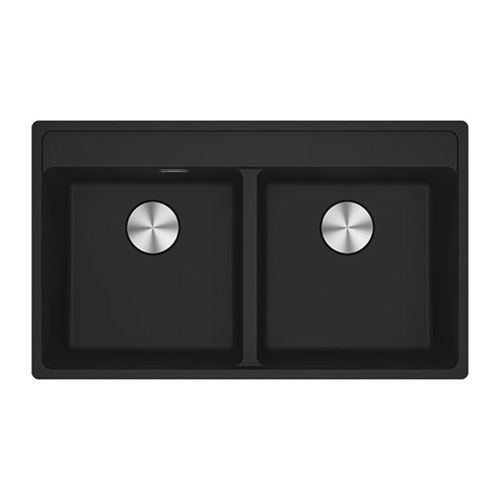 ΝΕΡΟΧΥΤΗΣ ΓΡΑΝΙΤΗ MARIS MRG 620-40-40 TL 86x50cm ΜΑΥΡΟ ΜΑΤ FRANKE