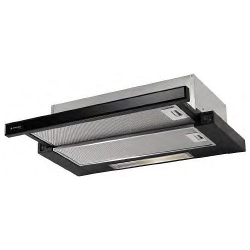 ΑΠΟΡΡΟΦΗΤΗΡΑΣ ΣΥΡΟΜΕΝΟΣ ECOLINE 60cm II ΜΑΥΡΟ ΓΥΑΛΙ PYRAMIS