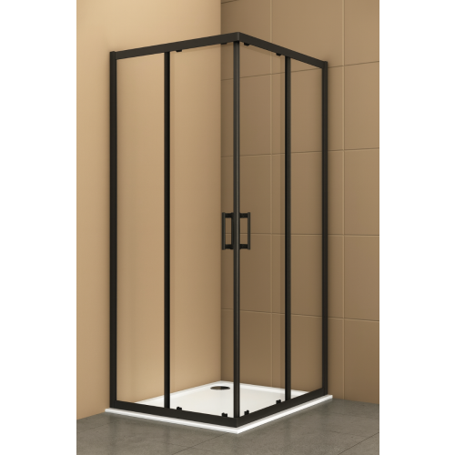 ΚΑΜΠΙΝΑ ΝΤΟΥΖΙΕΡΑΣ ΤΕΤΡΑΓΩΝΗ SWIFT 70x70x195 ΔΙΑΦΑΝΟ ΜΑΥΡΟ BRONZE