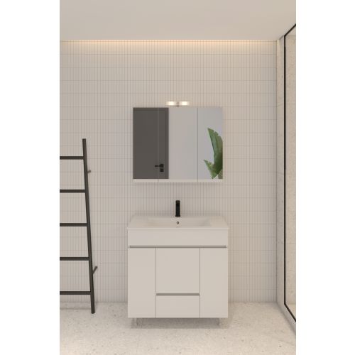 ΒΑΣΗ ΕΠΙΠΛΟΥ ΜΠΑΝΙΟΥ ΑΛ ΣΕΛΒΑ 80cm ΛΕΥΚΗ ΛΑΚΑ