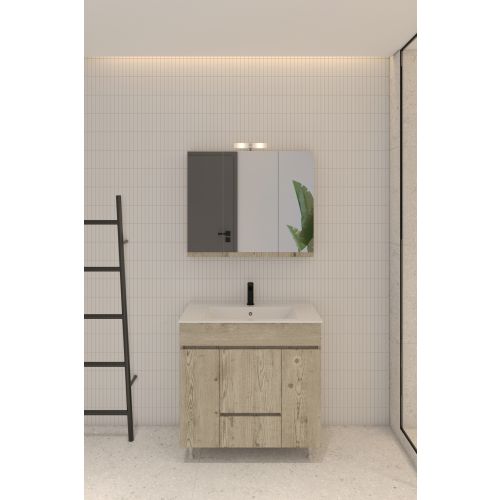 ΒΑΣΗ ΕΠΙΠΛΟΥ ΜΠΑΝΙΟΥ ΑΛ ΣΕΛΒΑ 75cm ΧΡΩΜΑ 910