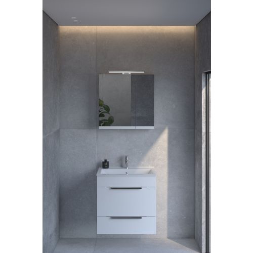 ΒΑΣΗ ΕΠΙΠΛΟΥ ΜΠΑΝΙΟΥ 60cm ΑΛ ΗΡΩ ΚΡΕΜΑΣΤΗ ΧΡΩΜΑ ΛΕΥΚΟ