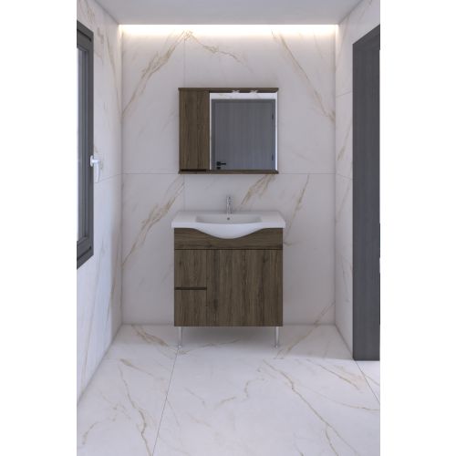 ΚΑΘΡΕΠΤΗΣ ΜΠΑΝΙΟΥ 80cm ΑΛ ΟΡΙΑΝΑ ΑΡΙΣΤΕΡΟ ΜΕ ΣΠΟΤ ΧΡΩΜΑ 389